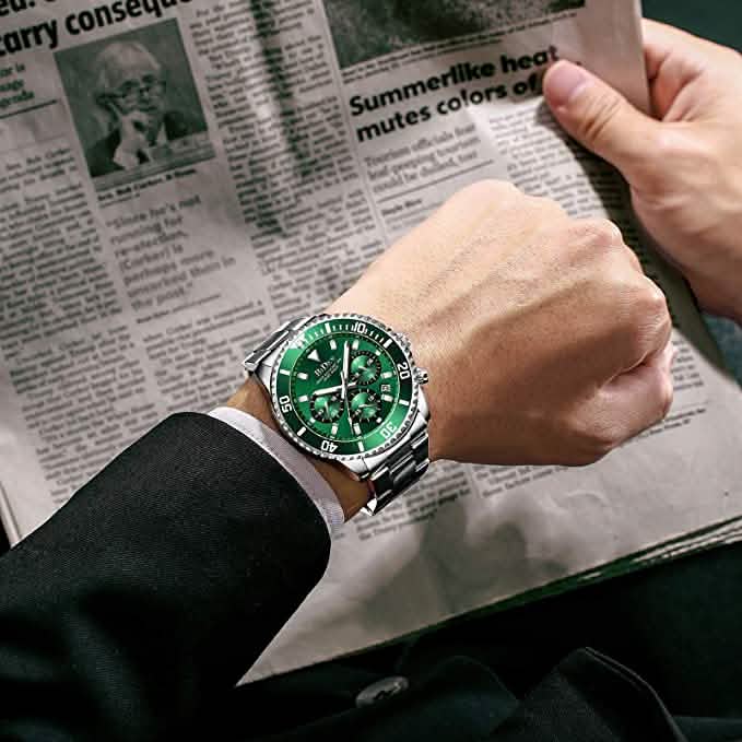 Men's Stainless Steel Watches Chronograph DailySale