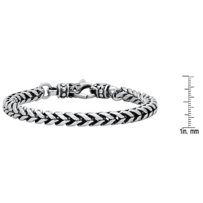Men's Stainless Steel Wheat Chain Bracelet DailySale