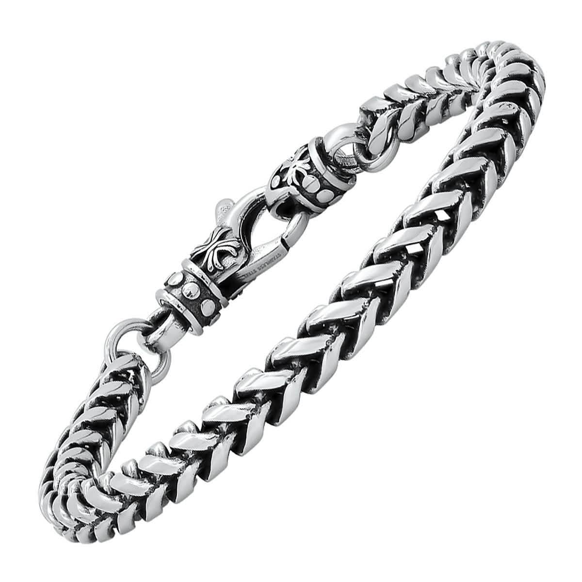 Men's Stainless Steel Wheat Chain Bracelet DailySale
