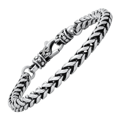 Men's Stainless Steel Wheat Chain Bracelet DailySale