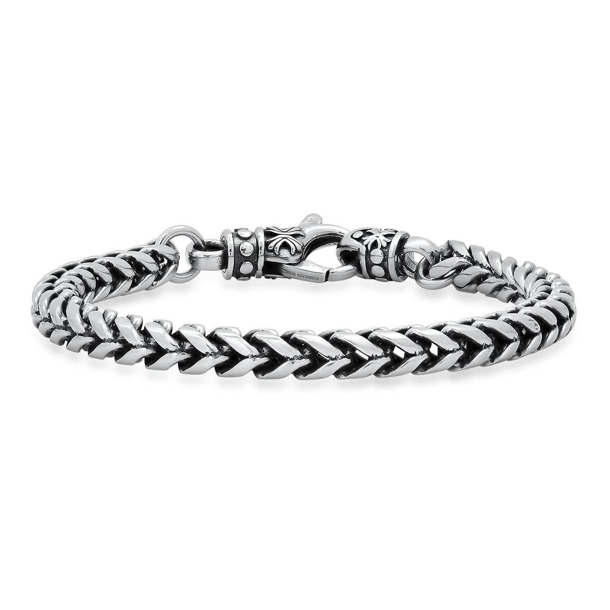 Men's Stainless Steel Wheat Chain Bracelet DailySale