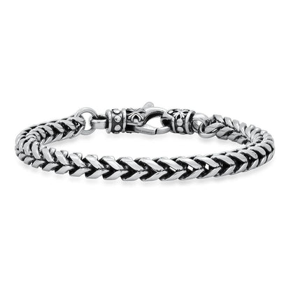 Men's Stainless Steel Wheat Chain Bracelet DailySale