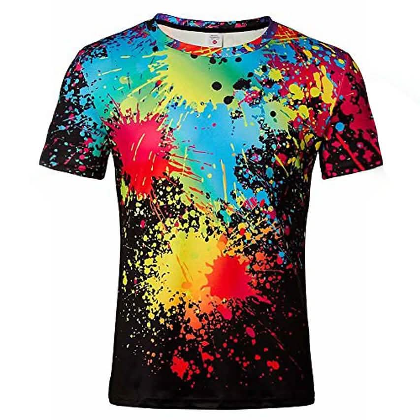 Men's T-shirt 3D Print Print Short Sleeve Going out Tops Streetwear DailySale