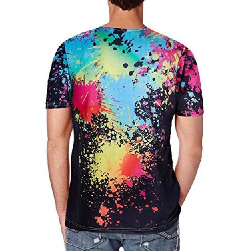Men's T-shirt 3D Print Print Short Sleeve Going out Tops Streetwear DailySale