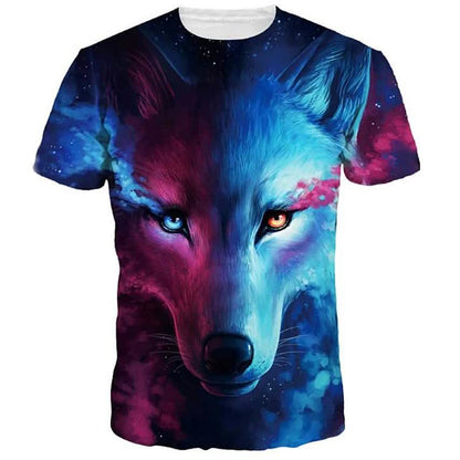 Men's T-Shirt Graphic Animal Plus Size Print Short Sleeve Halloween Tops DailySale