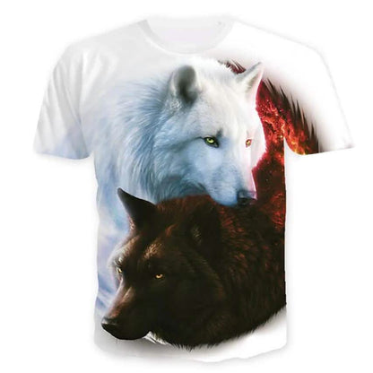 Men's T-Shirt Graphic Animal Plus Size Print Short Sleeve Halloween Tops DailySale