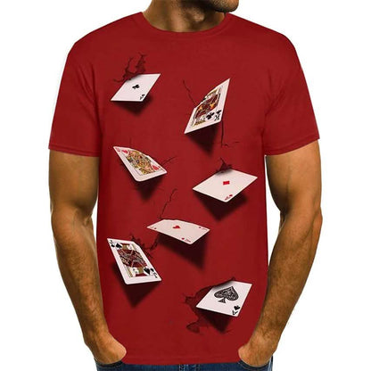 Men's T-Shirt Graphic Simulation Short Sleeve Casual Tops DailySale