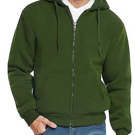 Men's Thick Sherpa Lined Fleece Hoodie (Big & Tall Sizes Available) DailySale
