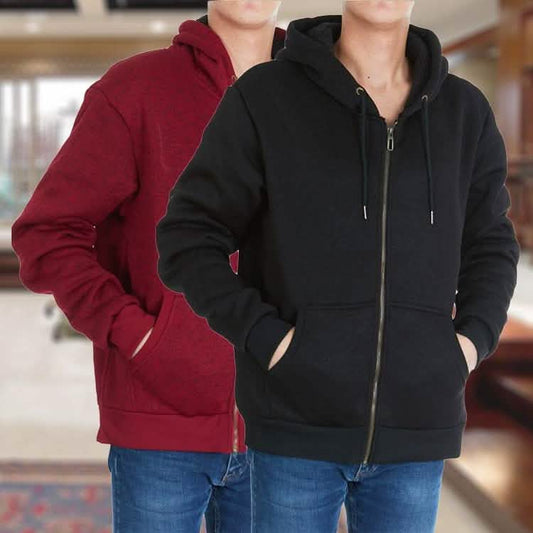 Men's Thick Sherpa Lined Full Zip Hoodie Jackets DailySale
