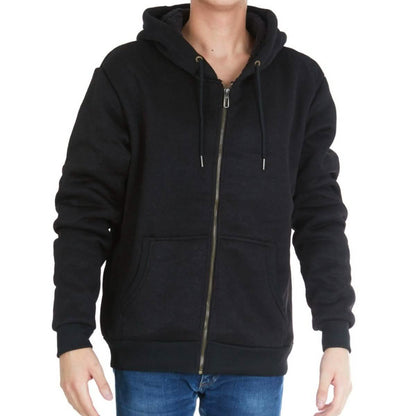 Men's Thick Sherpa Lined Full Zip Hoodie Jackets DailySale