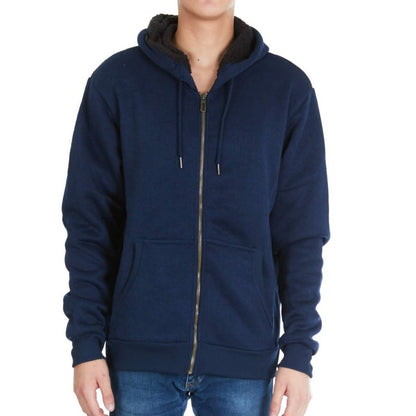 Men's Thick Sherpa Lined Full Zip Hoodie Jackets DailySale