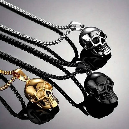 Men's Titanium Steel Skull Necklace DailySale