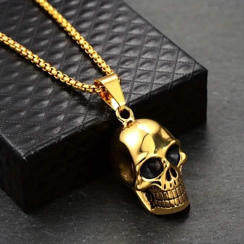 Men's Titanium Steel Skull Necklace DailySale