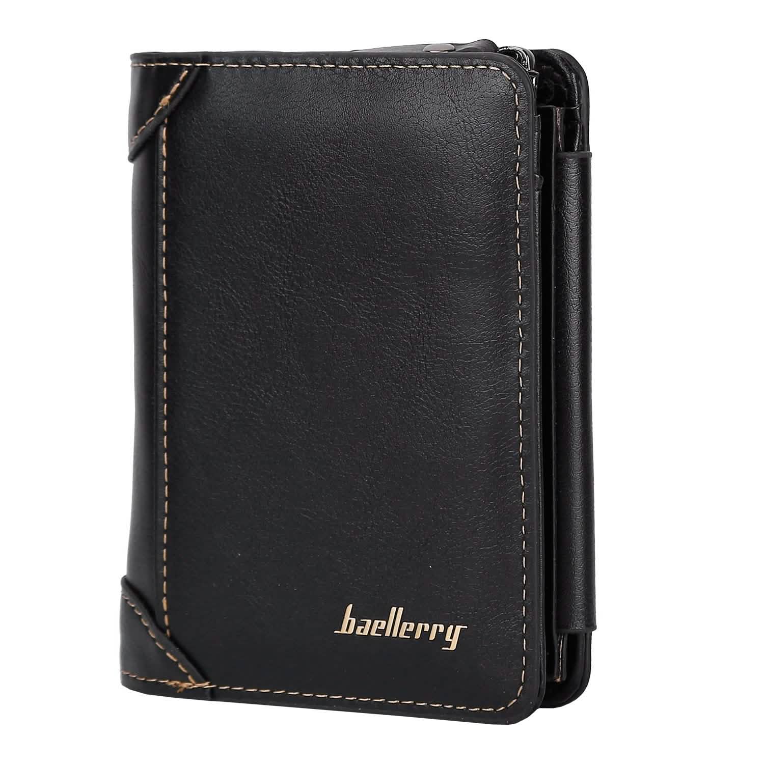 Men's Trifold Clutch Leather Wallet ID Card Holder DailySale