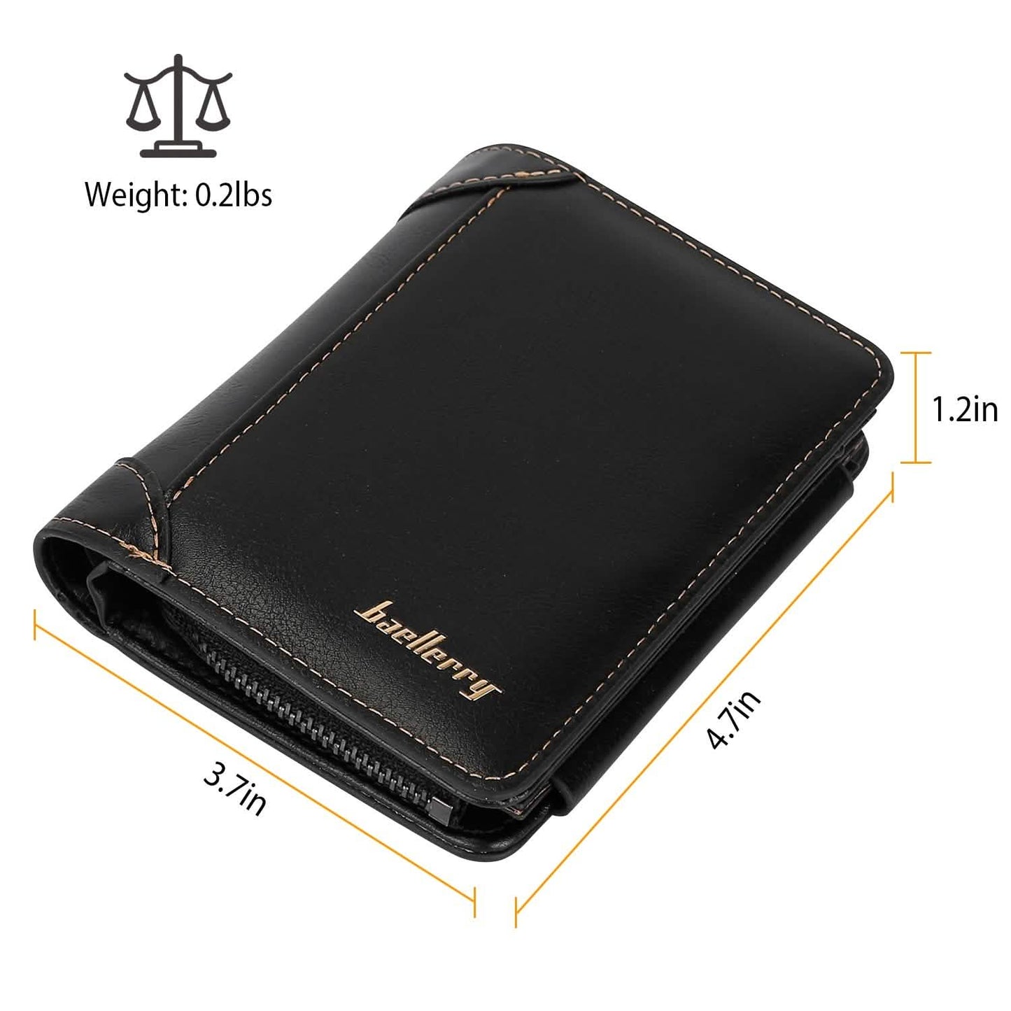 Men's Trifold Clutch Leather Wallet ID Card Holder DailySale