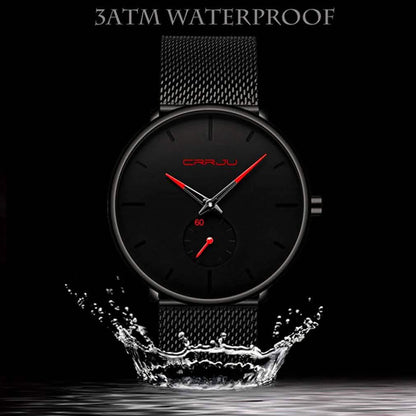 Men's Ultra-Thin Minimalist Waterproof Fashion Wrist Watch DailySale