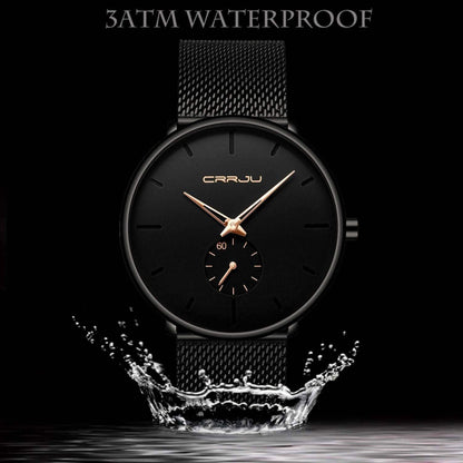 Men's Ultra-Thin Minimalist Waterproof Fashion Wrist Watch DailySale
