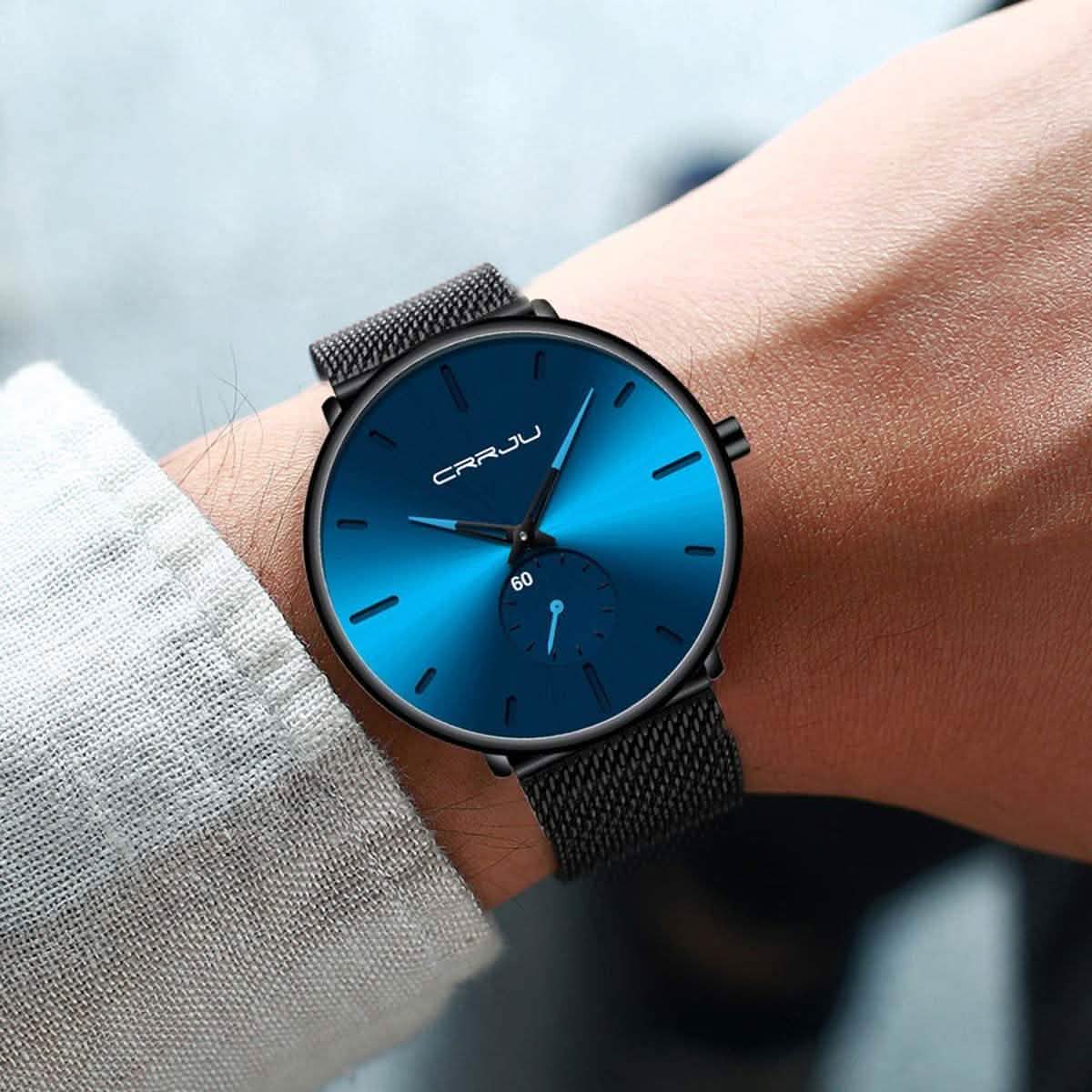 Men's Ultra-Thin Minimalist Waterproof Fashion Wrist Watch DailySale