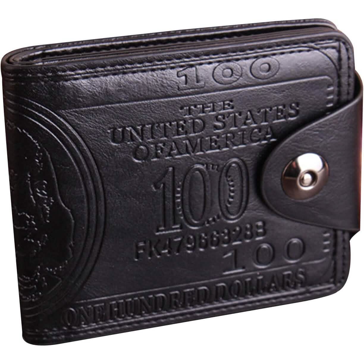 Men's USD Bill Wallet Billfold Leather Credit Card Photo Holder DailySale
