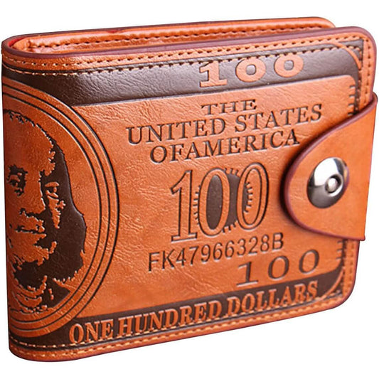 Men's USD Bill Wallet Billfold Leather Credit Card Photo Holder DailySale