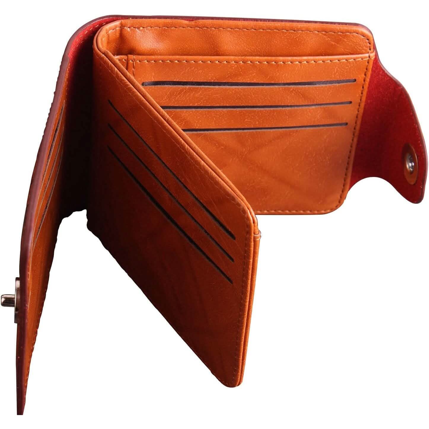Men's USD Bill Wallet Billfold Leather Credit Card Photo Holder DailySale