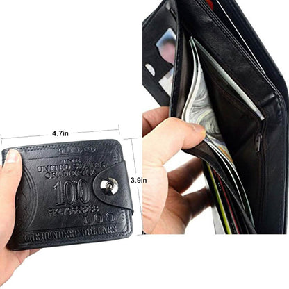 Men's USD Bill Wallet Billfold Leather Credit Card Photo Holder DailySale