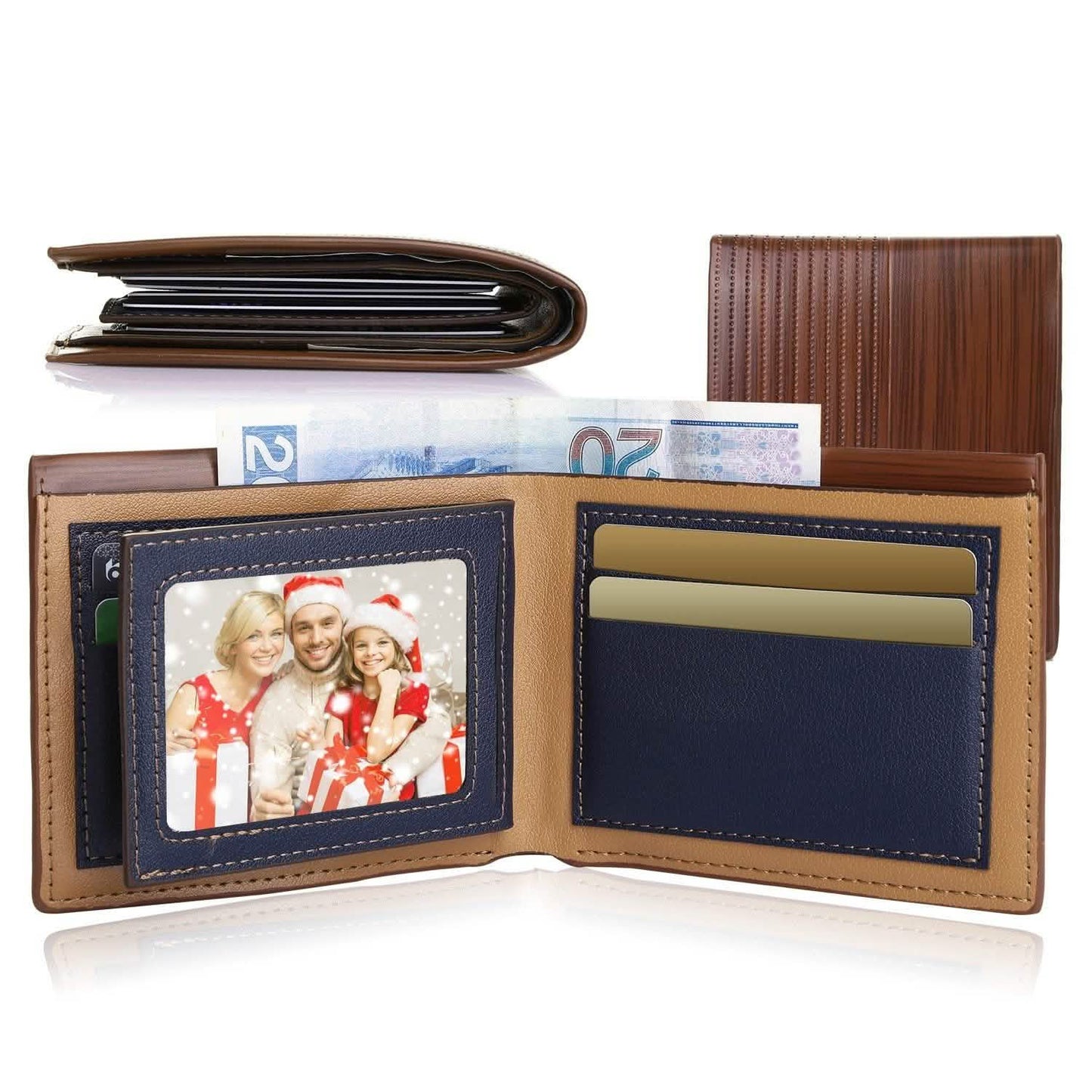 Men's Wallet PU Leather Bifold Purse Credit Card Holders DailySale