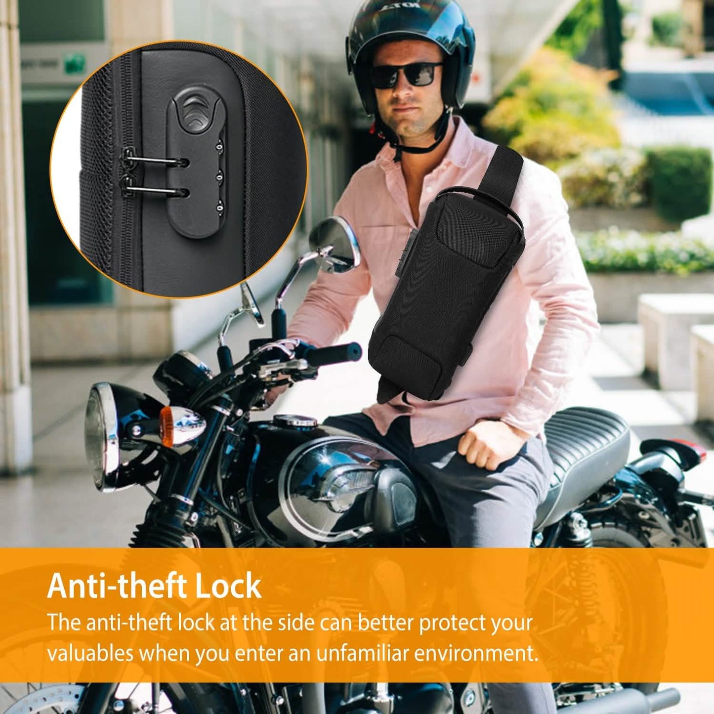 Men's Waterproof Anti-Theft Sling Backpack DailySale