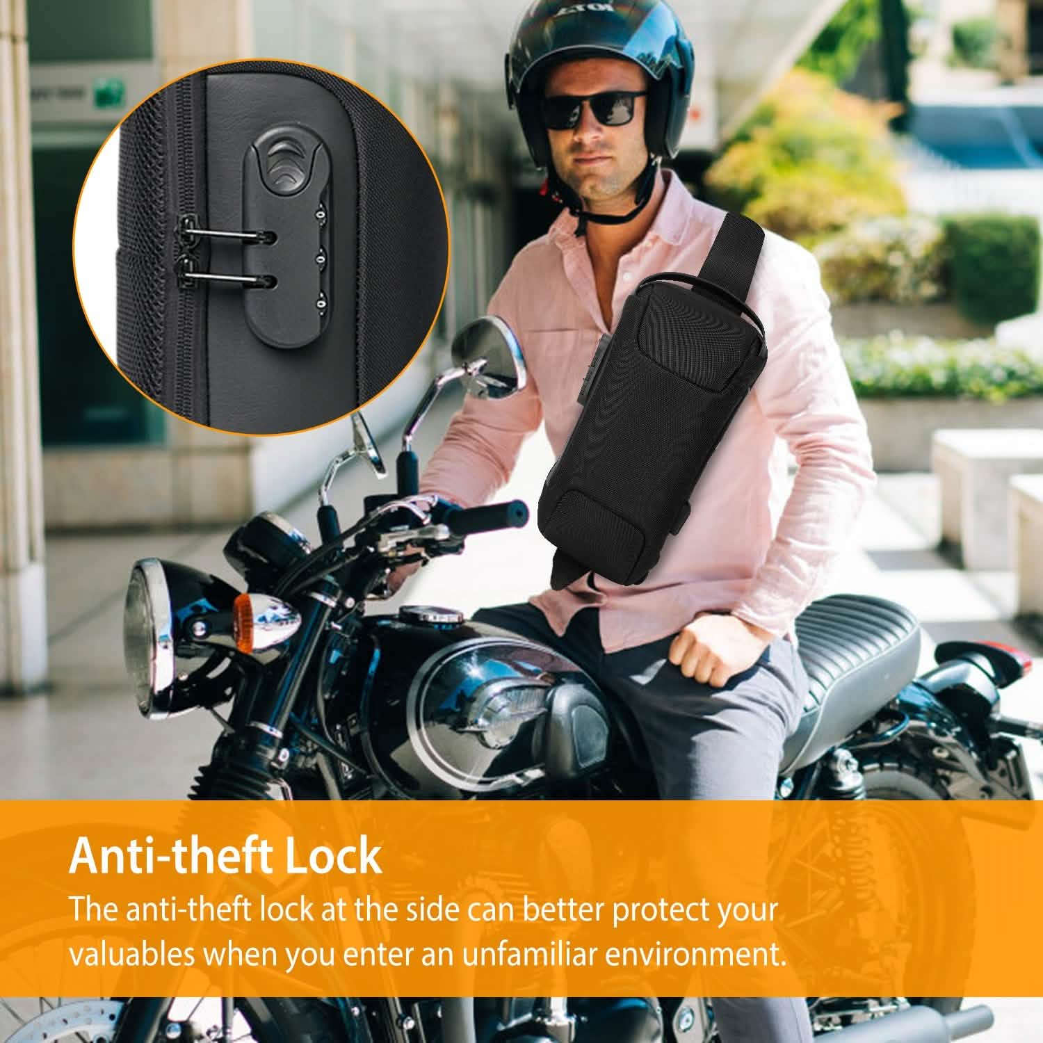 Men's Waterproof Anti-Theft Sling Backpack DailySale