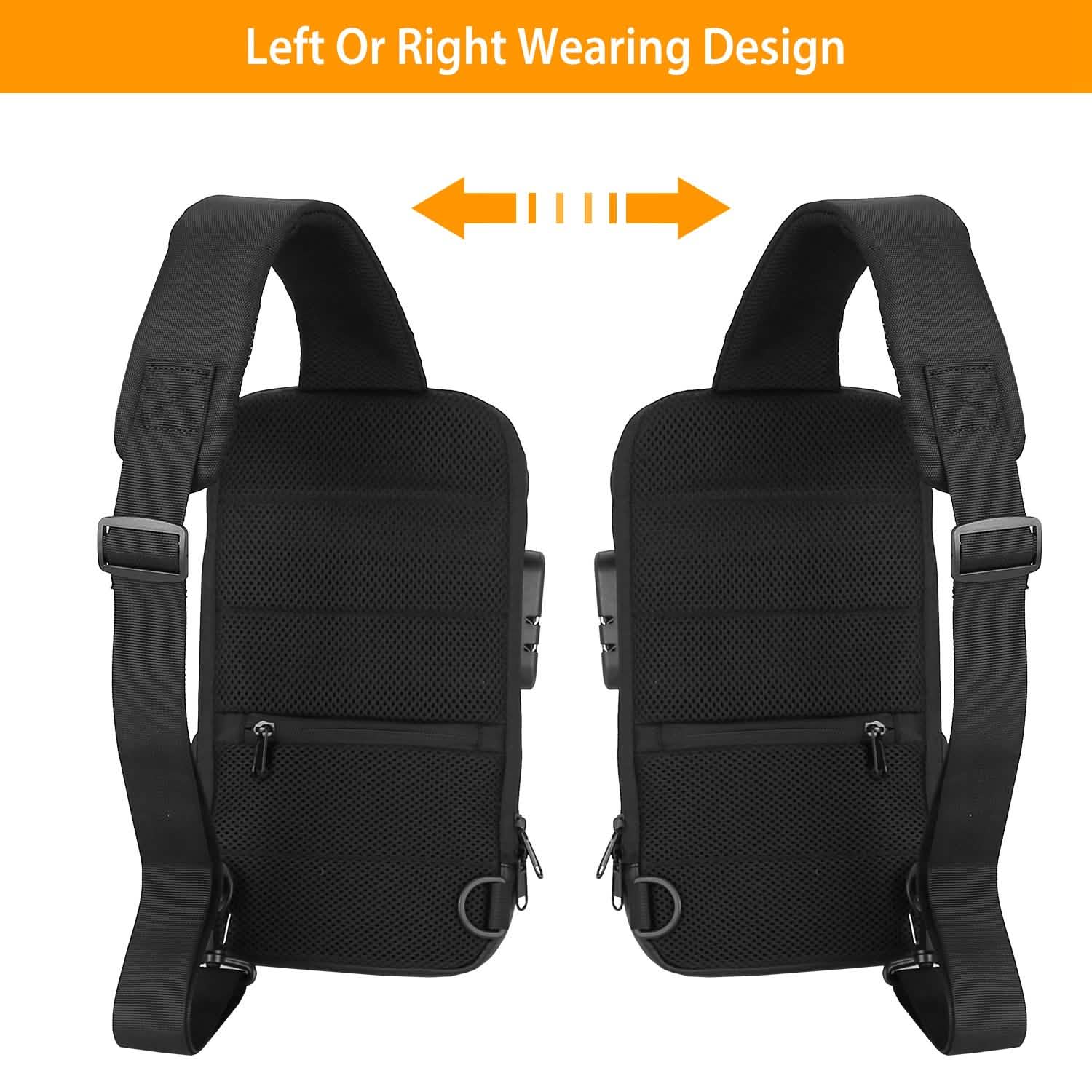 Men's Waterproof Anti-Theft Sling Backpack DailySale