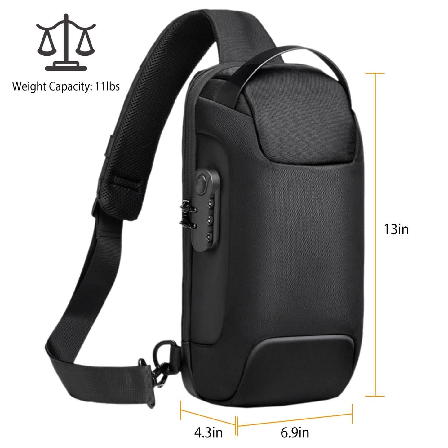 Men's Waterproof Anti-Theft Sling Backpack DailySale