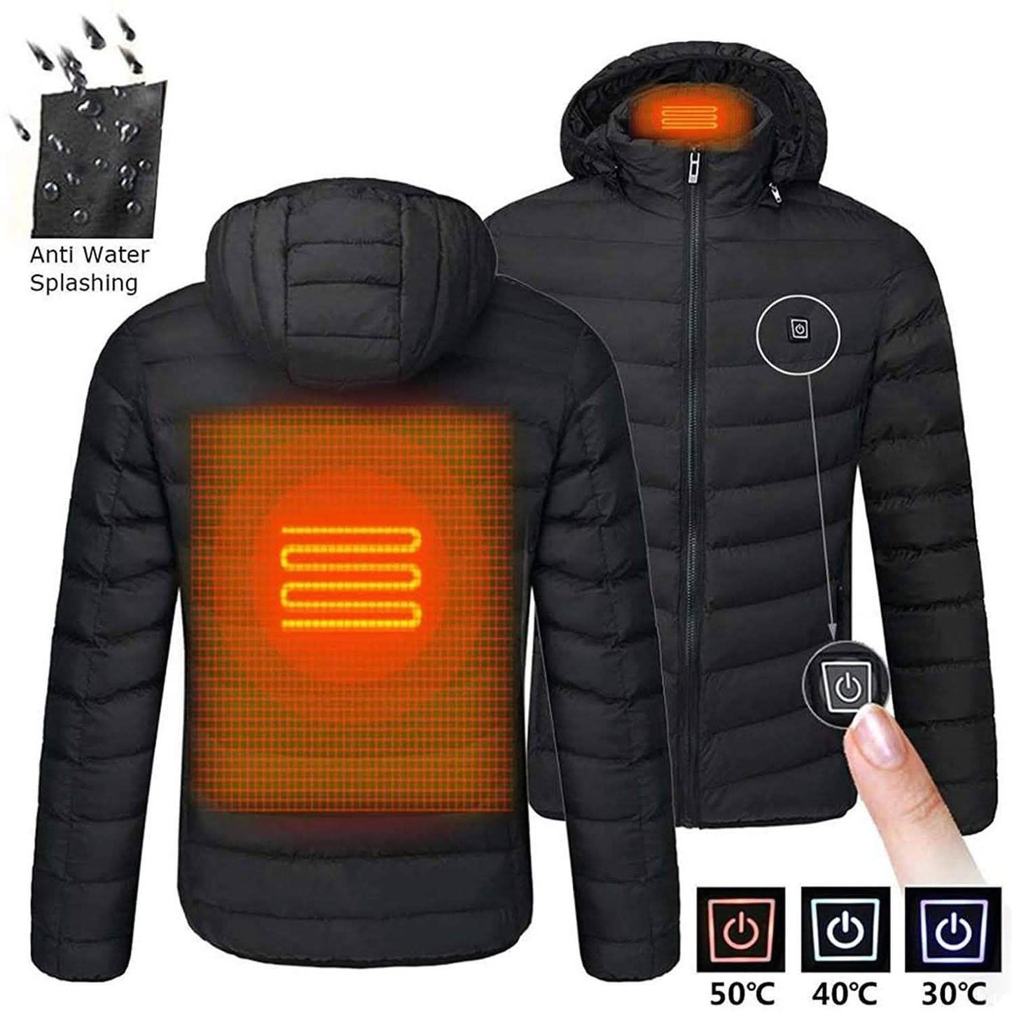 Men's Waterproof Heated Jacket DailySale