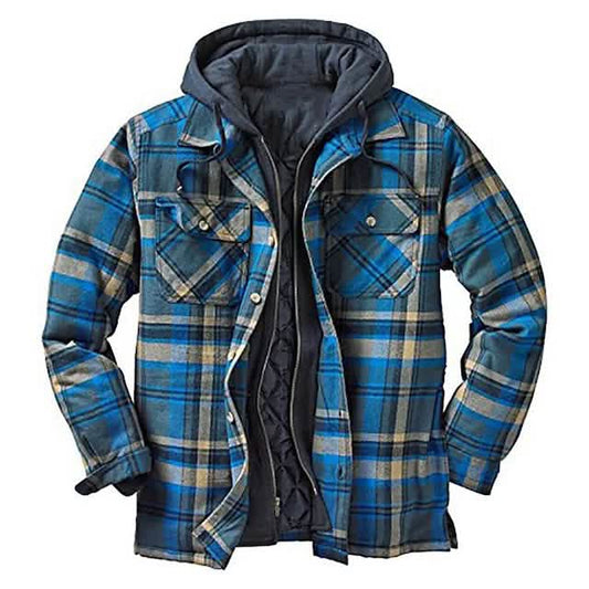Men's Winter Parka Jacket Cotton Hooded Shirt Jacket DailySale