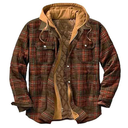Men's Winter Parka Jacket Cotton Hooded Shirt Jacket DailySale