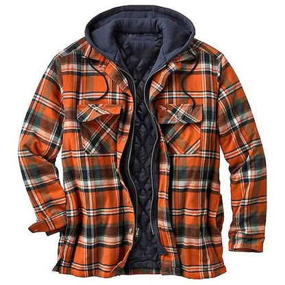 Men's Winter Parka Jacket Cotton Hooded Shirt Jacket DailySale