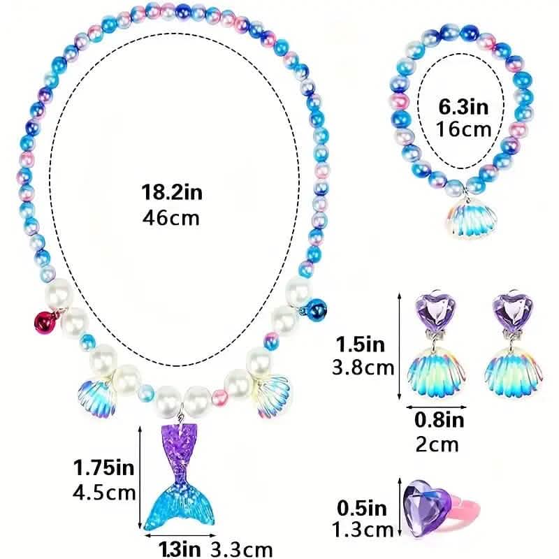 Mermaid-Themed Jewelry Set for Youngsters DailySale