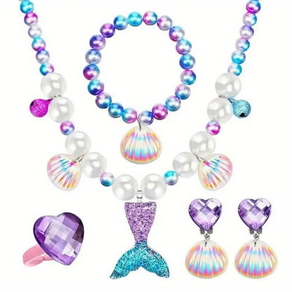 Mermaid-Themed Jewelry Set for Youngsters DailySale