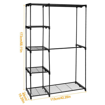 Metal Closet Deluxe Double Rod DailySale