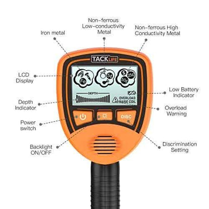 Metal Detector Mainly for Kids with Large Back-lit LCD Display MMD03 DailySale