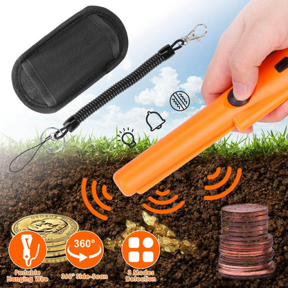 Metal Detector Pin Pointer with Retractable Hanging Wire DailySale