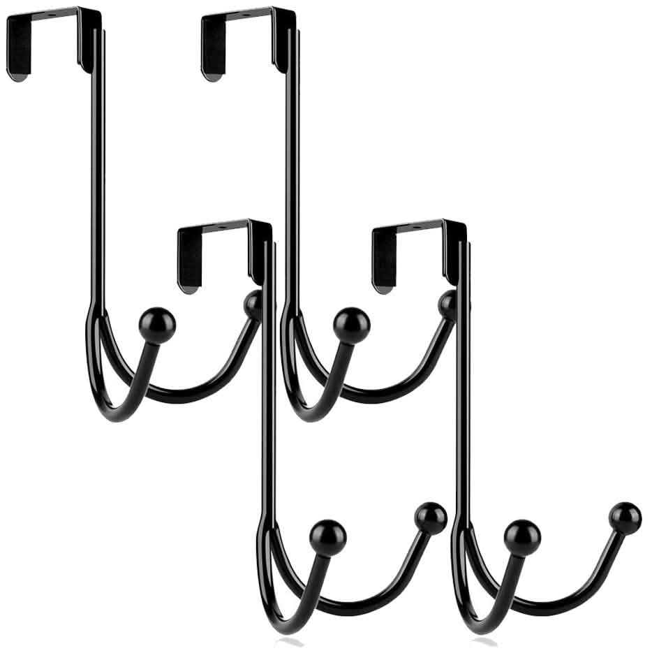 Metal Double Hanging Storage Hooks on Doors DailySale