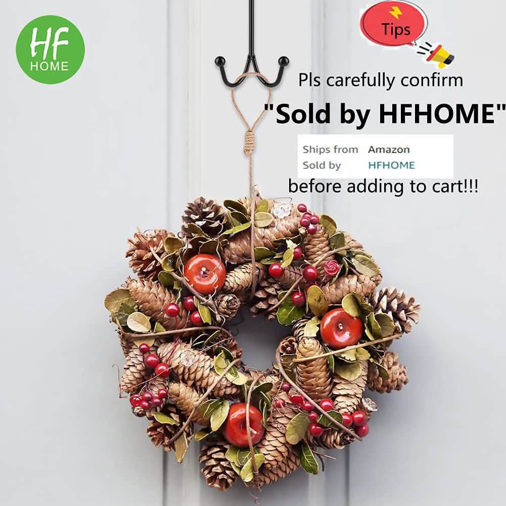 Metal Double Hanging Storage Hooks on Doors DailySale
