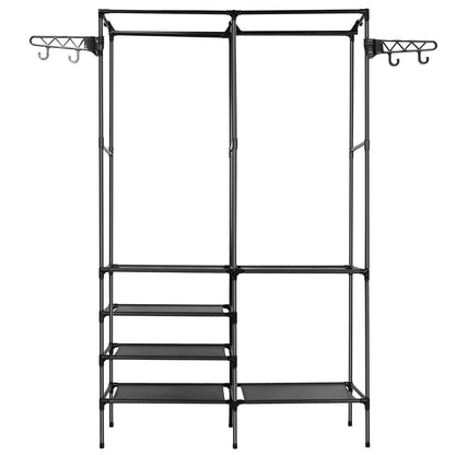 Metal Garment Rack Shoe Clothing Organizer Shelves DailySale