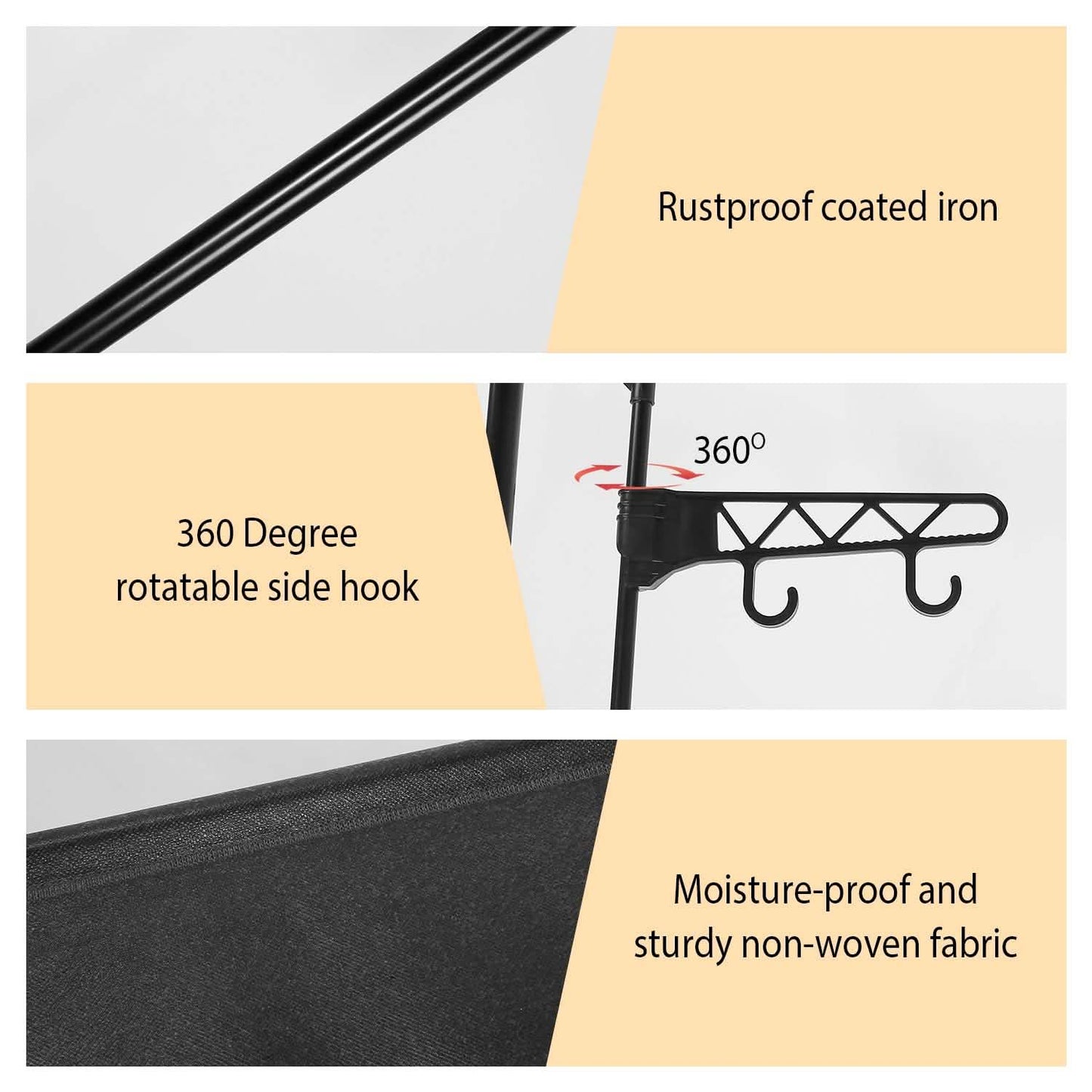 Metal Garment Rack Shoe Clothing Organizer Shelves DailySale