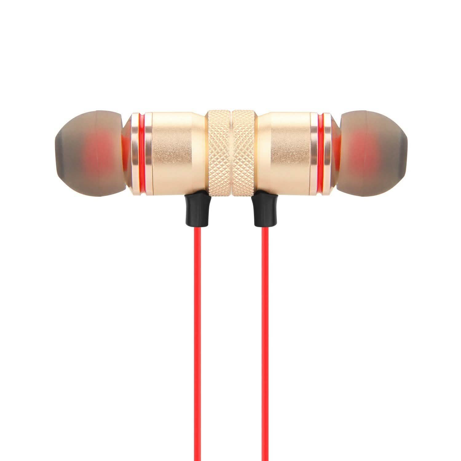 Metal Magnetic Wireless Bluetooth Earphone Sports Headset Stereo Bass DailySale