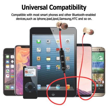 Metal Magnetic Wireless Bluetooth Earphone Sports Headset Stereo Bass DailySale