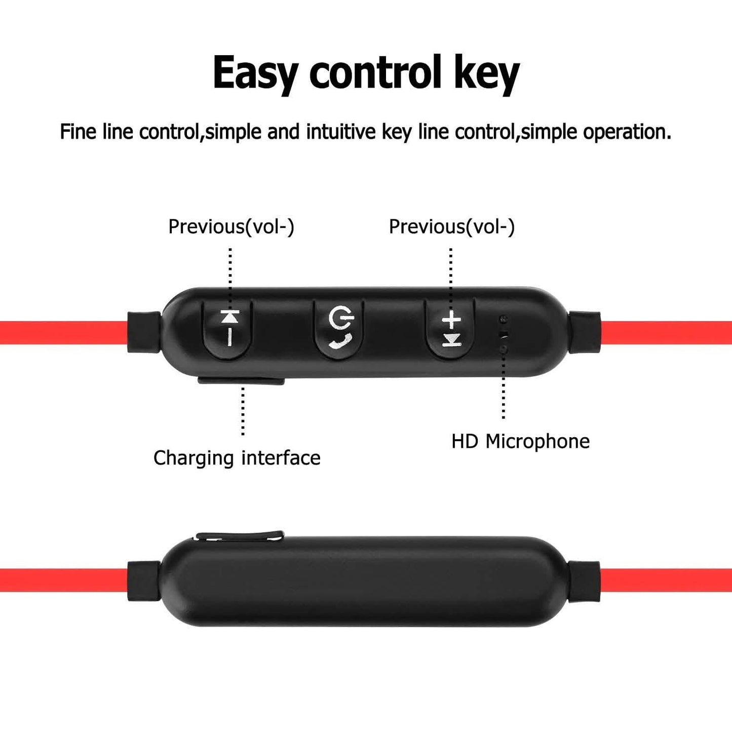 Metal Magnetic Wireless Bluetooth Earphone Sports Headset Stereo Bass DailySale