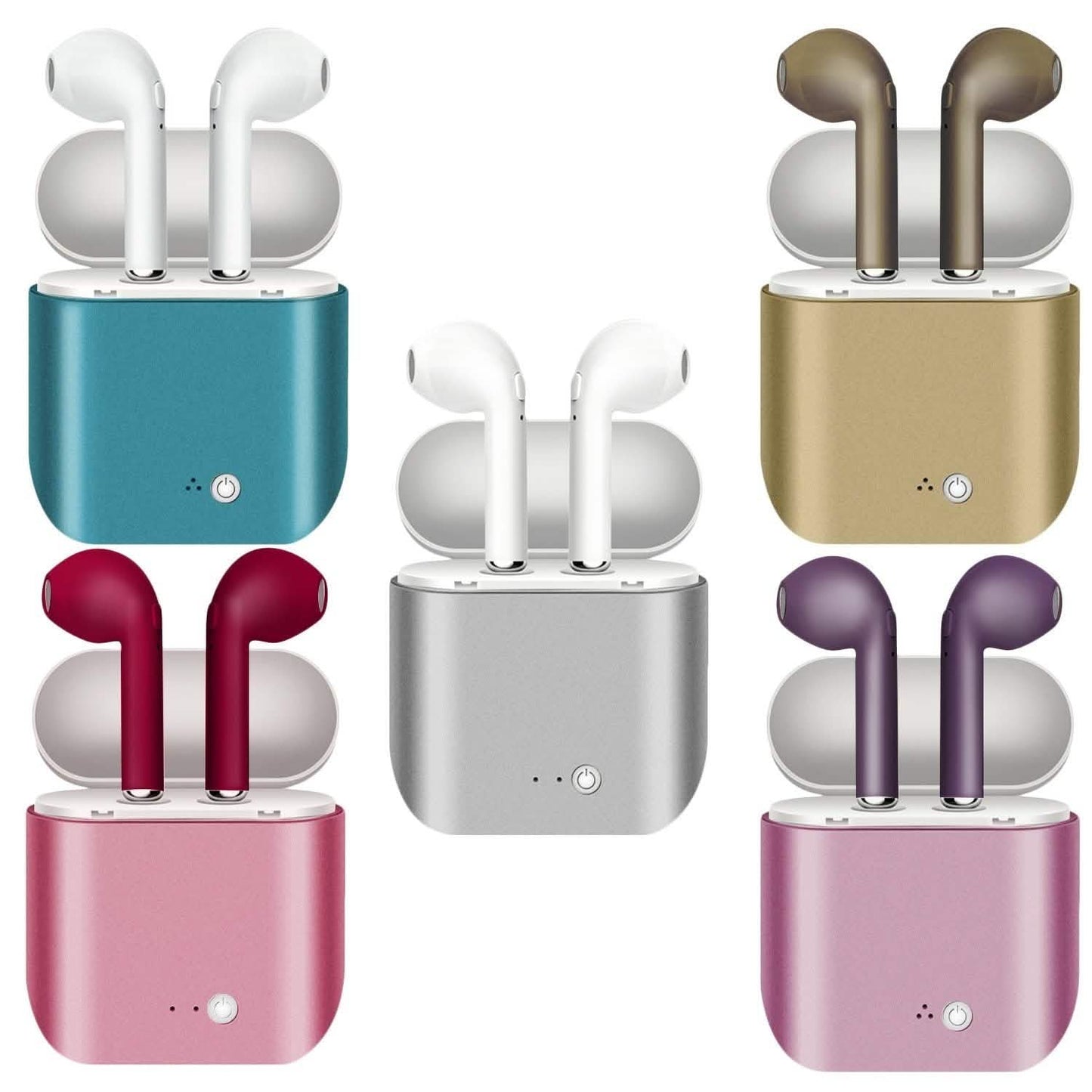 Metallic Wireless Earbuds & Charging Case Set DailySale