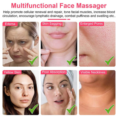 Micro-Current Face Massager Rechargeable Roller with 5 Gears DailySale