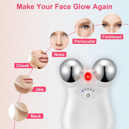Micro-Current Face Massager Rechargeable Roller with 5 Gears DailySale